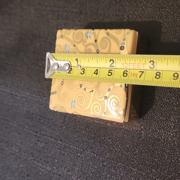 GUSTAV KLIMT " TREE OF LIFE"SMALL CERAMIC LIDDED TRINKET BOX - Picture 6 of 6
